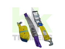 4m 4000Kg Car Transporter Ratchet Lashing Strap with Sling, Vehicle Recovery