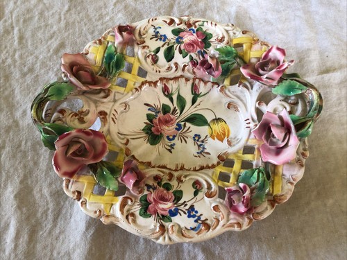 Capodimonte vintage floral - capodimonte,