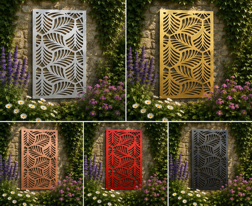 Botanical leaf metal wall - leaf, art
