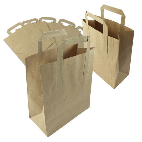 Brown paper carrier bags small - carrier,