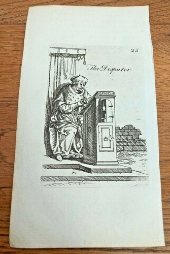 Original 1750 small - woodcut, by