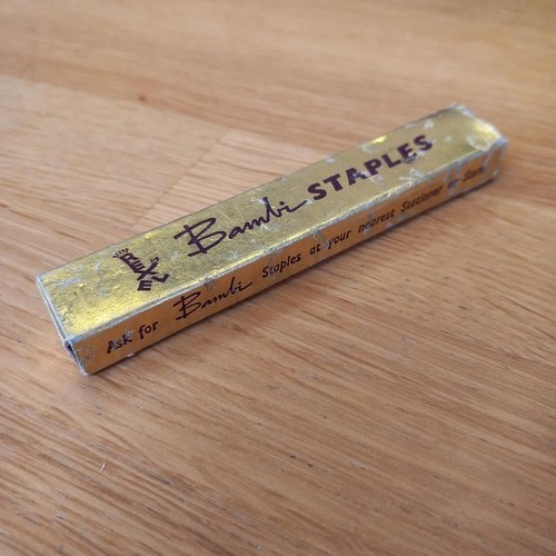 Vintage bambi staples - staples, box