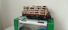 G scale 45mm LGB 94061 Flat Cattle Wagon Brown with Cows Toytrain UNUSED