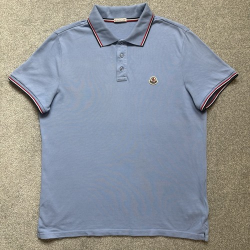 Moncler polo light blue - polo, size