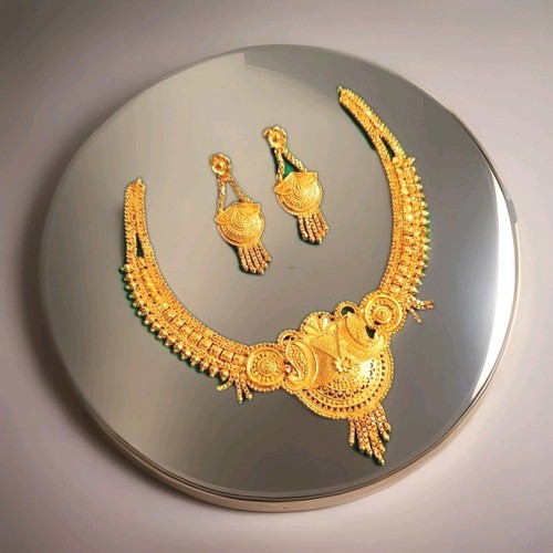 Indian gold plated necklace - indian,