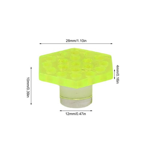Fluorescent green hexagonal - fluorescent,