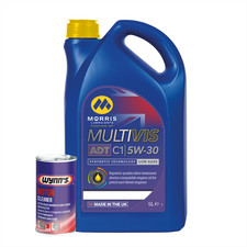 MORRIS 5L 5w30 Fully Synthetic Engine Oil Low Saps ACEA C1+ Engine Flush