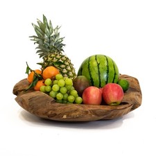Teak root fruit bowl rustic