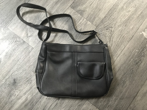 Ladies black shoulder bag - shoulder,