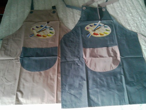 Children painting aprons - children's,