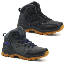 MENS HIKING FUR BOOTS WALKING ANKLE WINTER TRAIL TREKKING TRAINERS SHOES SIZE   