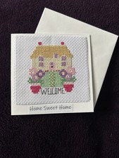 Handmade Cross Stitched Card