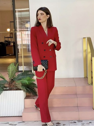 Bnwt zara red tailored - red,