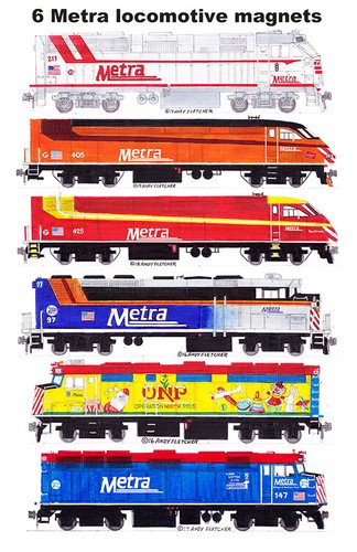 Metra locomotives set 6 - set,