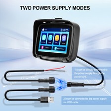 5" Sat Nav Motorcycle GPS Navigation Wireless CarPlay Android Auto Touch Screen