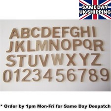 MDF NUMBERS LETTERS ALPHABET -from small 4.4cm - large15cm Decopatch & Decoupage