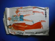 50s Pattern Simplicity  4971 Nehru Pajama Coat, Short & Long Pants Cut Sz 16