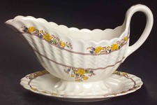 Spode Buttercup Gravy Boat & Underplate 675899