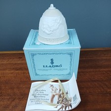 vtg Lladro 1989 Christmas Bell - Collectable - original box & ribbon