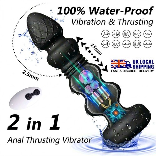 Thrusting anal butt plug - thrusting,