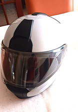 BMW System 6 used motorcycle safety helmet size 54/55 excellent condition silver