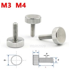 Flat Head Knurled Thumb Screws