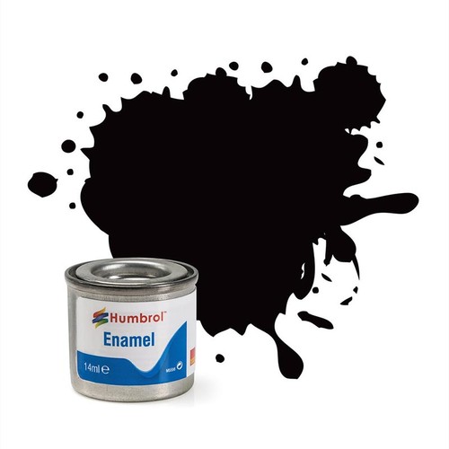 Humbrol coal black satin - humbrol,