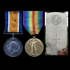 Scottish Rifles Cameronians DOW 1917 Ypres WW1 British War Medal Pair Bishopton