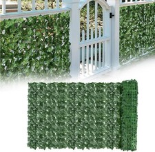 3m Artificial Hedge Fake Ivy Leaf Garden Fence Privacy Screening Roll Wall Panel