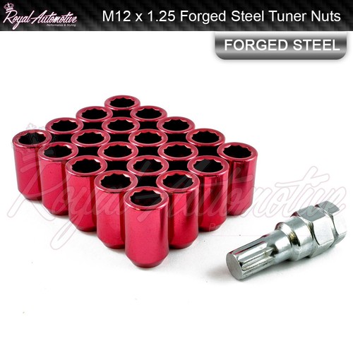 Tuner wheel nuts red - x,