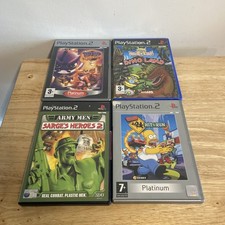 Playstation PS2 4 Game Bundle For Repairs Deep Scratches On Discs Untested