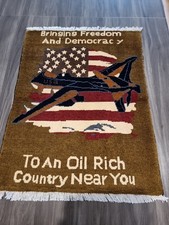 NEW Beautifully Handmade Afghan War Rug  82cm X 64cm