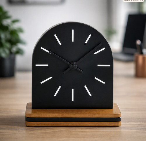 Black Bronx Mantel Clock