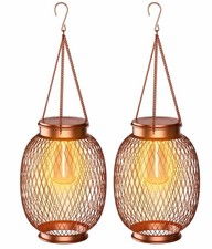 2 Pack Solar Lanterns Outdoor