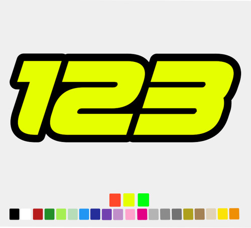 Custom racing numbers - numbers,