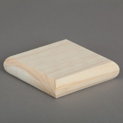 Pine flat newel cap 90mm - newel, x