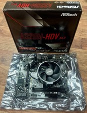 ASRock A320M-HDV R4.0 Motherboard With AMD HeatSink (Fully Working) Boxed