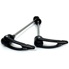 NOS Campagnolo 80th Anniversary Quick Release Levers / Skewers - Matt Black