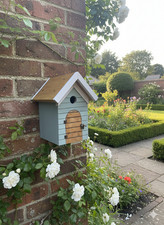 hand made wooden bird house