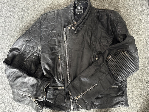 Vintage black leather - black,