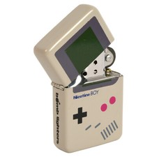 Nicotine Boy Windproof Lighter. Retro Console Game Controller cool 80s gift idea