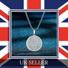 Mayan Aztec Necklace Silver