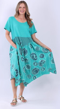 New italian lagenlook aqua - new,