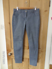Women's blue patterned denim jeans size 12R narrow/skinny, TU (Sainsbury's) USED