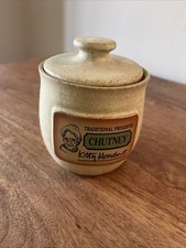 Vintage Duchy Confectionery Kitty Meadows Stoneware Chutney Jar Immaculate.