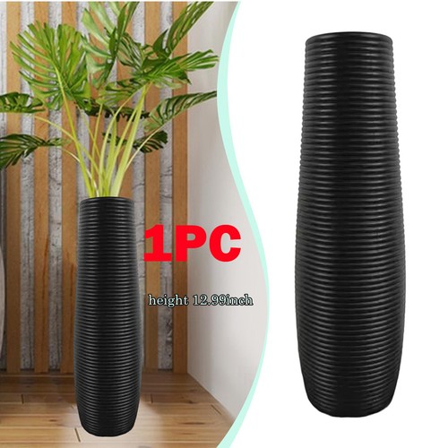 1pc tall floor vase black - 1pc,