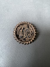 A Beautiful Victorian Solid Silver Hallmarked Badge Brooch ALICE Pin