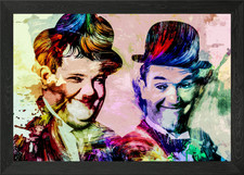 Laurel e Hardy Framed Wall Art