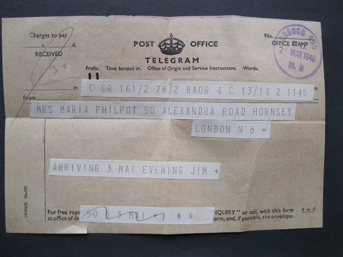 Post office telegram - post,