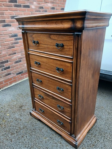 Reproduction oak five drawer - reproduction,